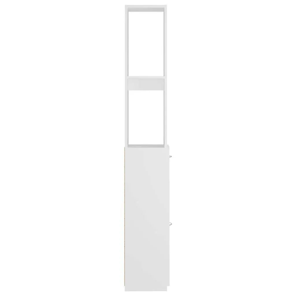 Bathroom Cabinet White Storage Cupboard Tall Organiser 25 x 26.5 x 170 cm