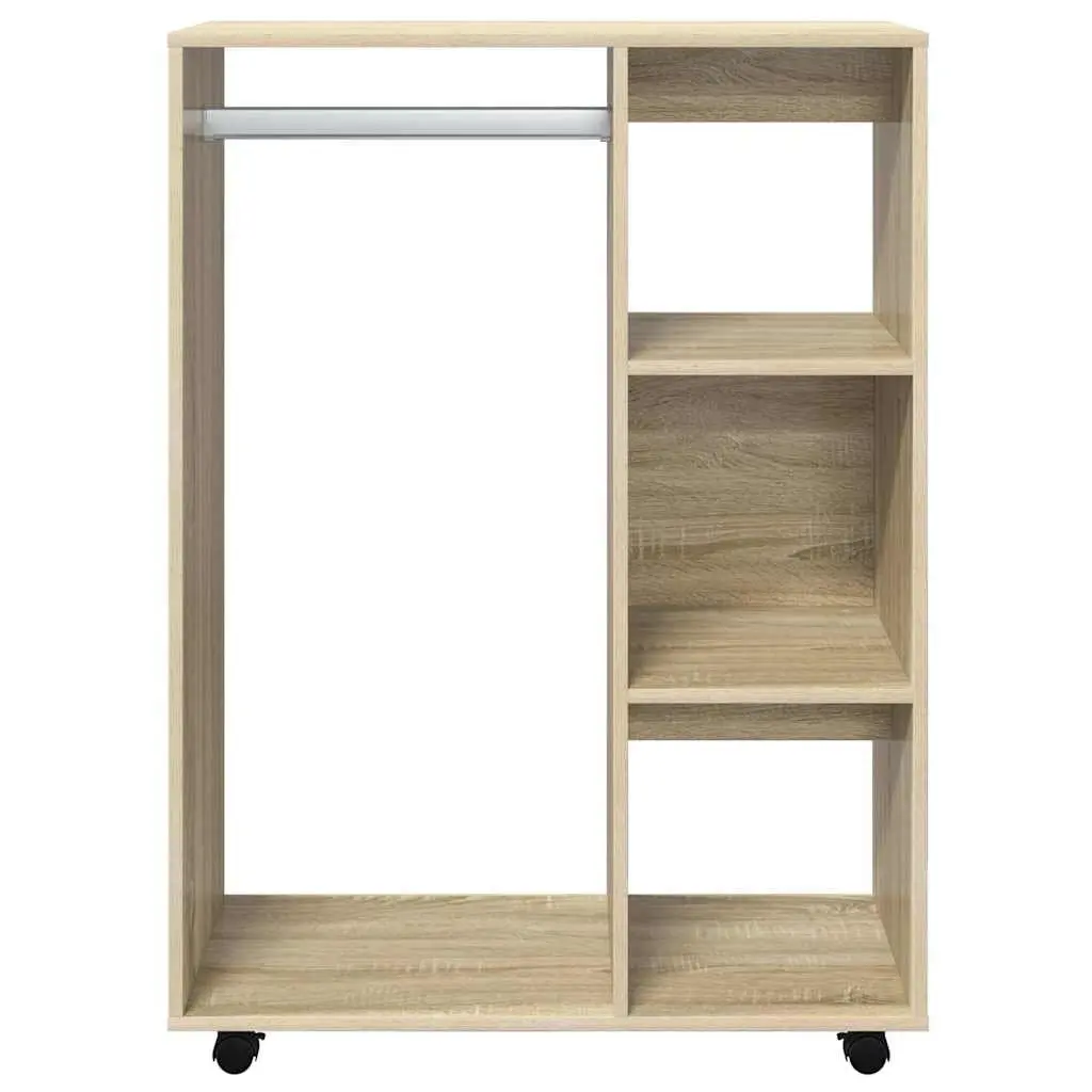 Engineered Wood Wardrobe Bedroom Storage Cabinet Open Compartment 80W x 40D x 110H cm