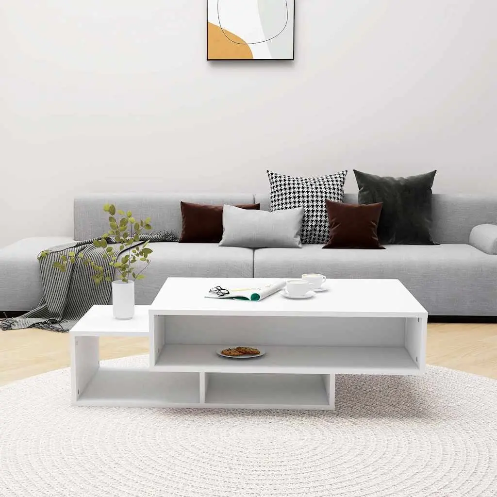 Coffee Table Living Room White 105 x 55 x 32 cm
