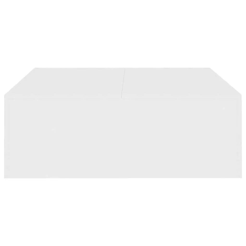 Coffee Table White Square Modern Living Room 100 x 100 x 35 cm