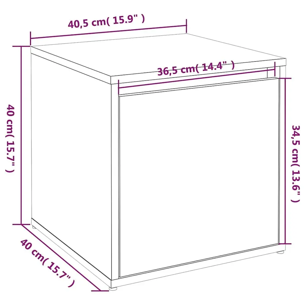 Storage Chest Box Drawer for Bedroom 40.5x40x40cm