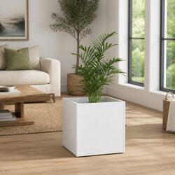 Specifications for White Planter Box 40x40x40 cm Flower Pot