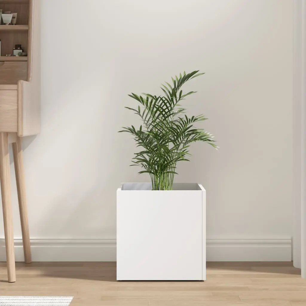 White Planter Box 40x40x40 cm Flower Pot