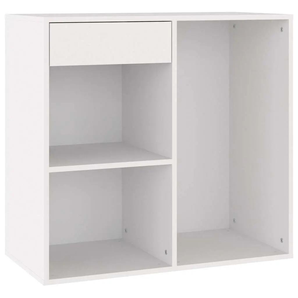 Cosmetic Cabinet Storage Unit for Bathroom White 80 x 40 x 75 cm