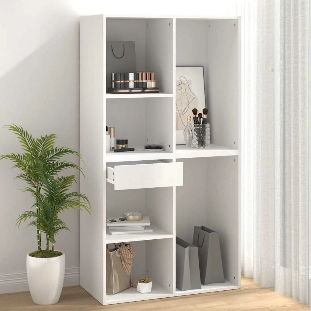 Cosmetic Cabinet Storage Unit for Bathroom White 80 x 40 x 75 cm