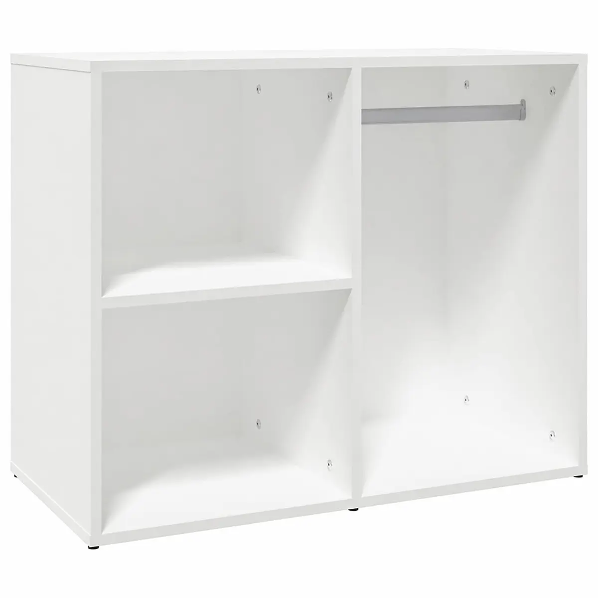 White Dressing Cabinet Storage Engineered Wood Bedroom Makeup Organizer