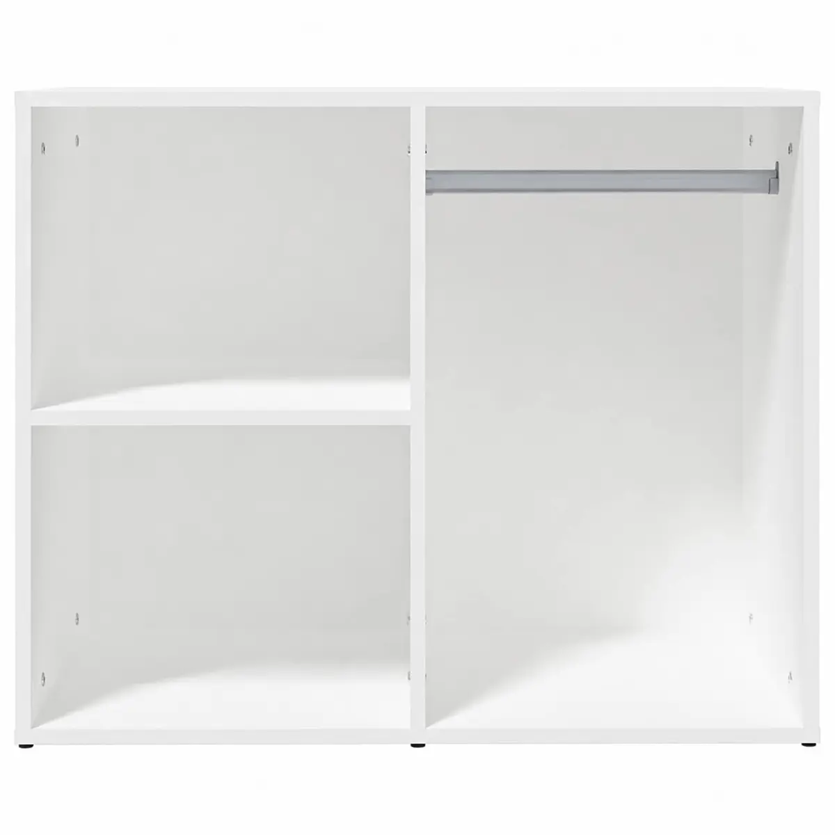 White Dressing Cabinet Storage Engineered Wood Bedroom Makeup Organizer