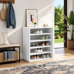 Shoe Storage Cabinet 60x35x70cm, Engineered Wood, White