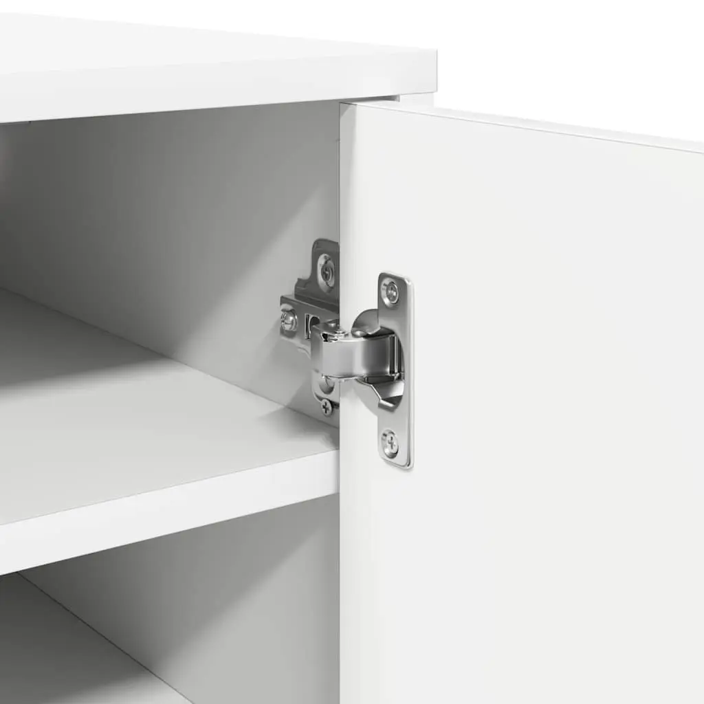 Shoe Cabinet White Storage Organiser for Home 6 Shelves