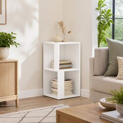 Corner Cabinet Specifications: 33x33x67 cm White Unit
