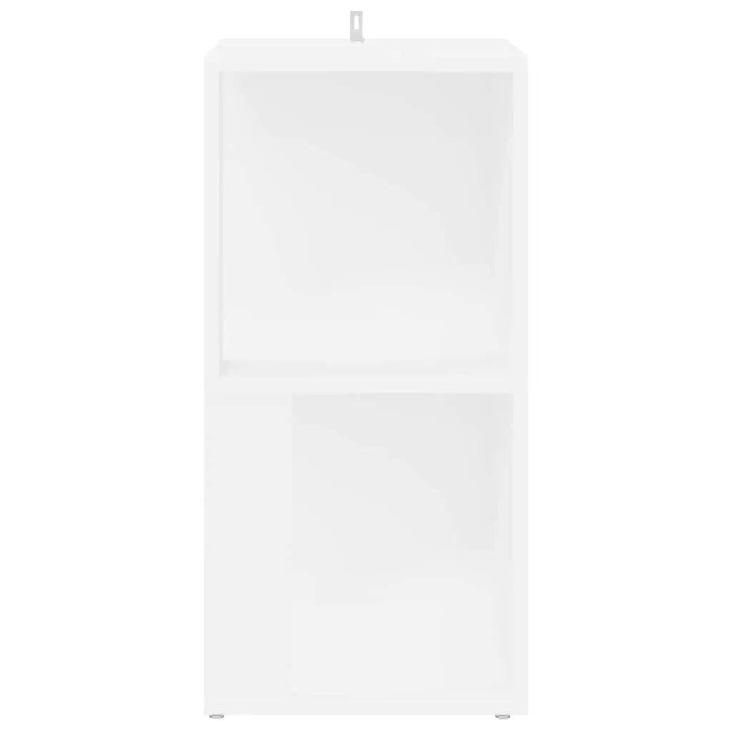 Corner Storage Cabinet White Engineered Wood Shelf Unit Living Room Organiser