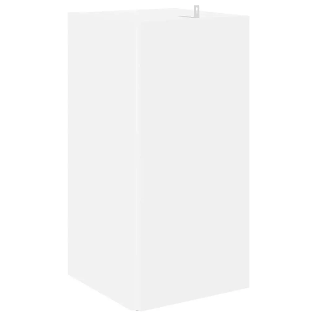Corner Storage Cabinet White Engineered Wood Shelf Unit Living Room Organiser