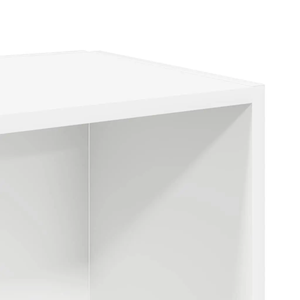 Corner Storage Cabinet White Engineered Wood Shelf Unit Living Room Organiser