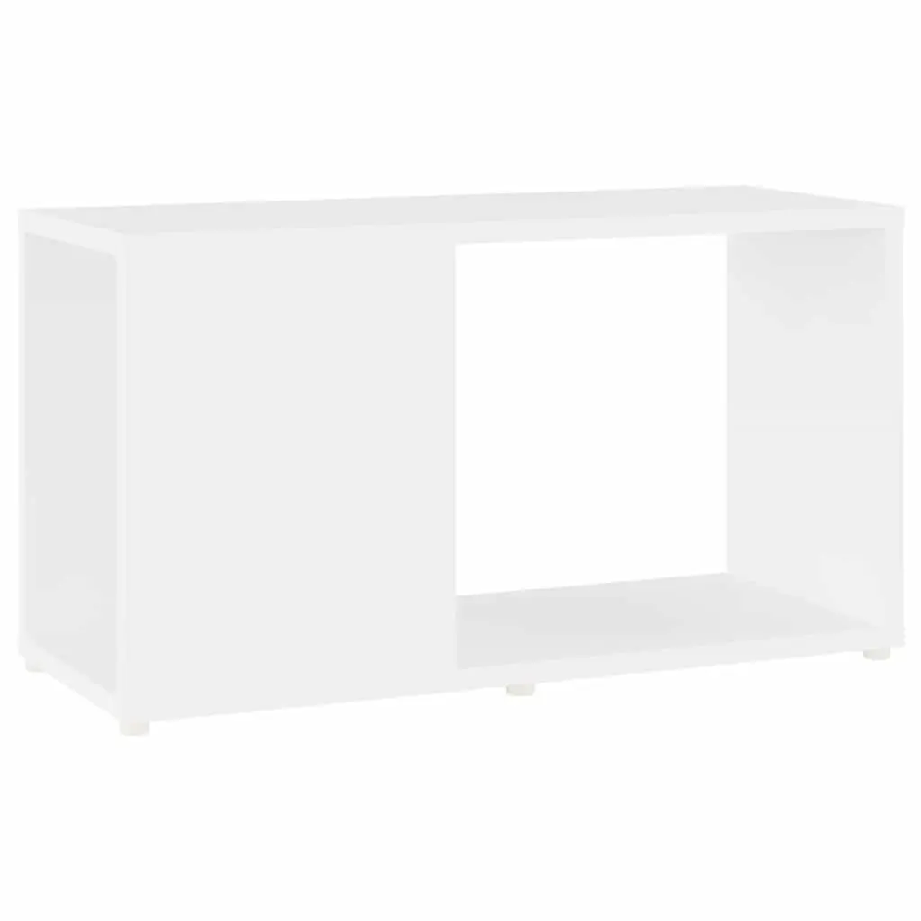 TV Cabinet White Open Shelving Unit Storage Bookcase Standing Furniture