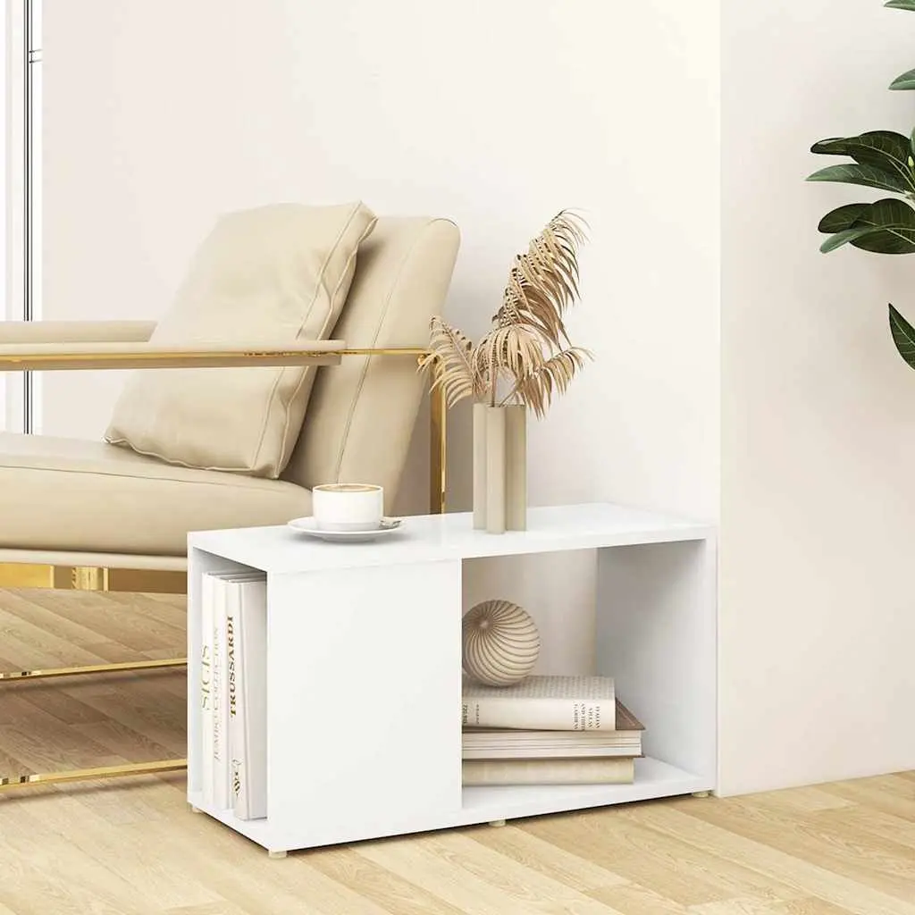 TV Cabinet White Open Shelving Unit Storage Bookcase Standing Furniture