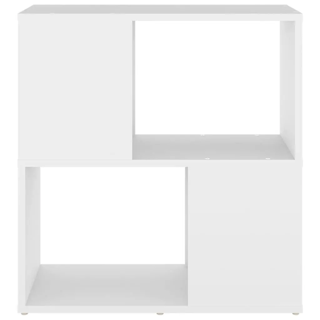 White Book Cabinet 2-Tier Shelving Unit Storage Organiser Home Decor 60W x 24D x 63H cm