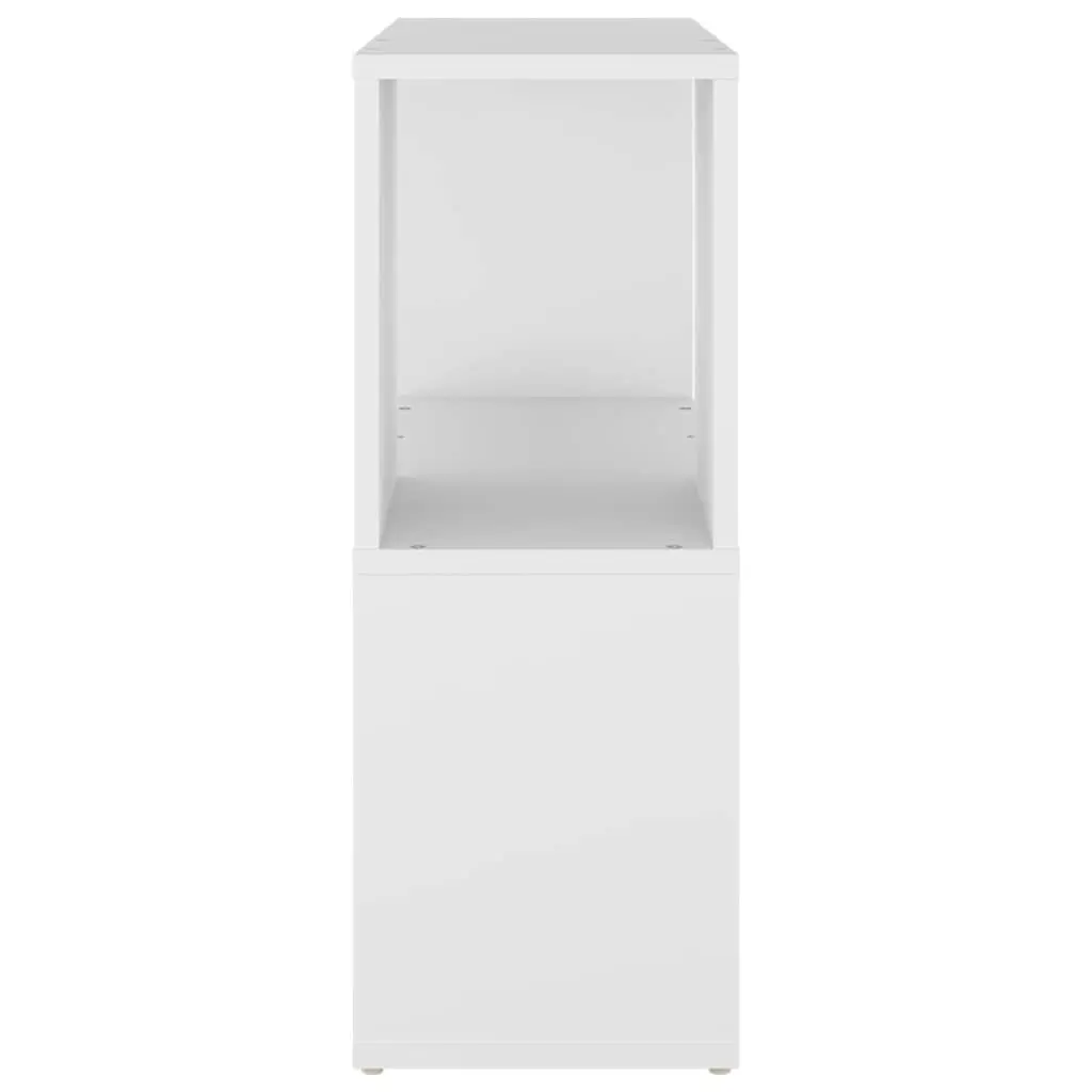 White Book Cabinet 2-Tier Shelving Unit Storage Organiser Home Decor 60W x 24D x 63H cm