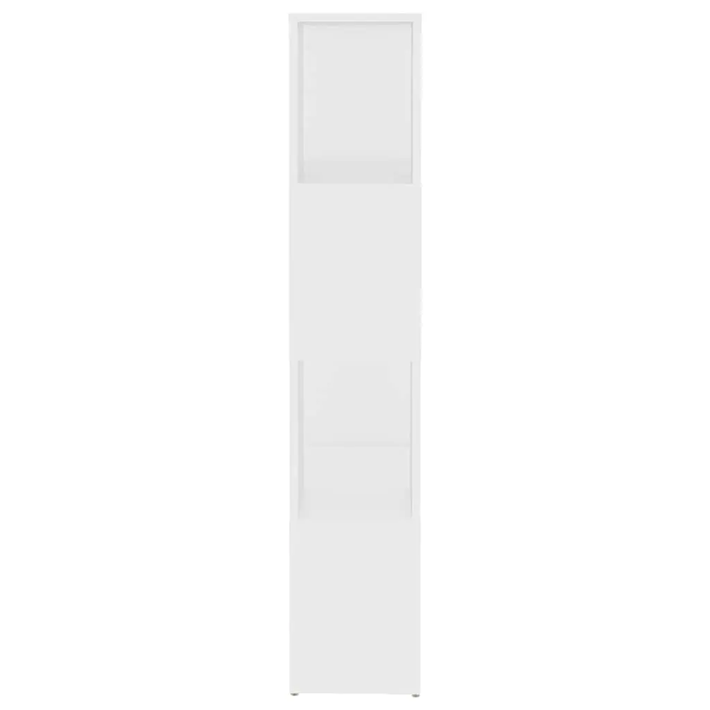 Book Cabinet Room Divider White 60x24x124.5cm Storage Shelving Unit 4