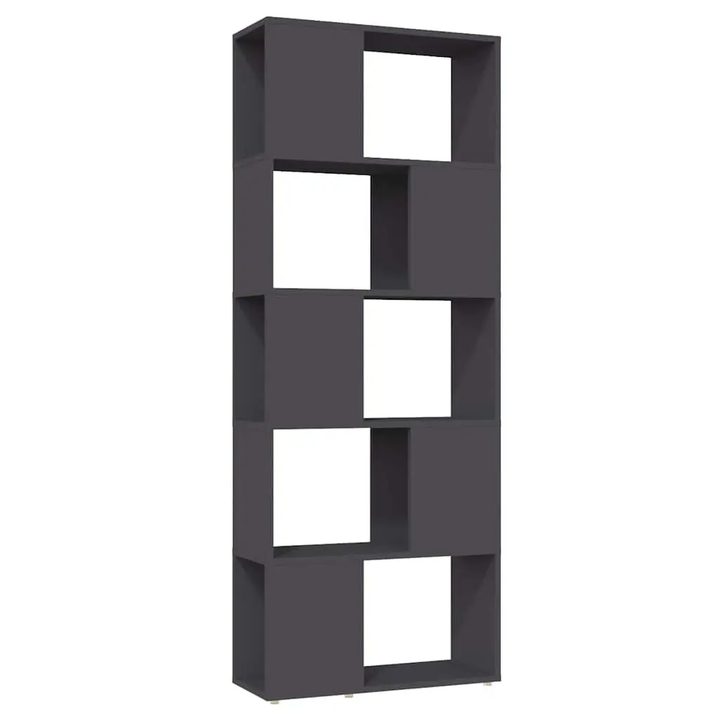 Grey Open Shelving Book Cabinet