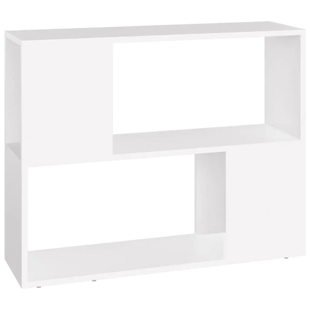 TV Cabinet Living Room Open Compartment Storage Unit White 80x24x63cm