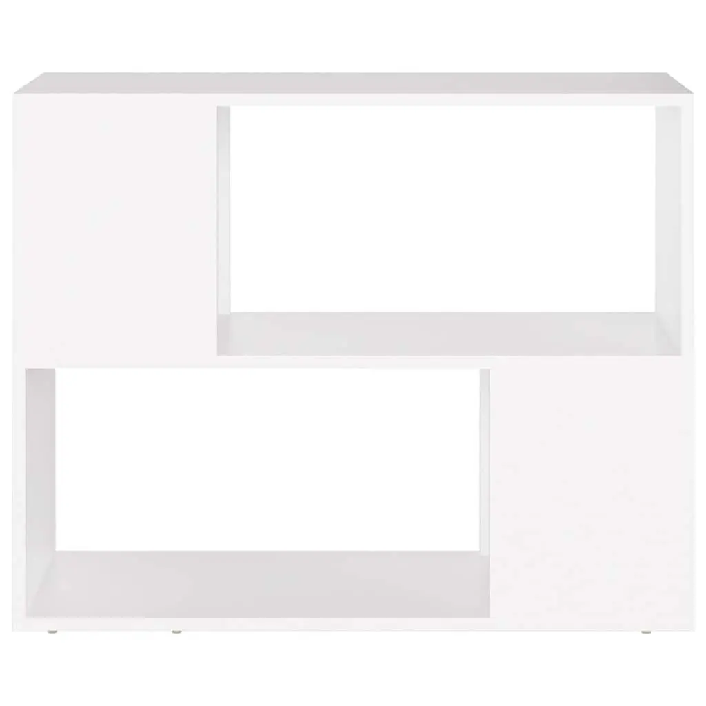 TV Cabinet Living Room Open Compartment Storage Unit White 80x24x63cm