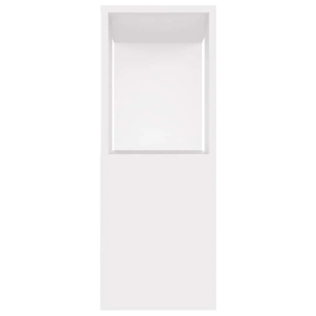 TV Cabinet Living Room Open Compartment Storage Unit White 80x24x63cm