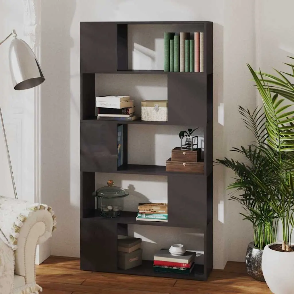 Book Cabinet Room Divider Grey 80x24x155cm
