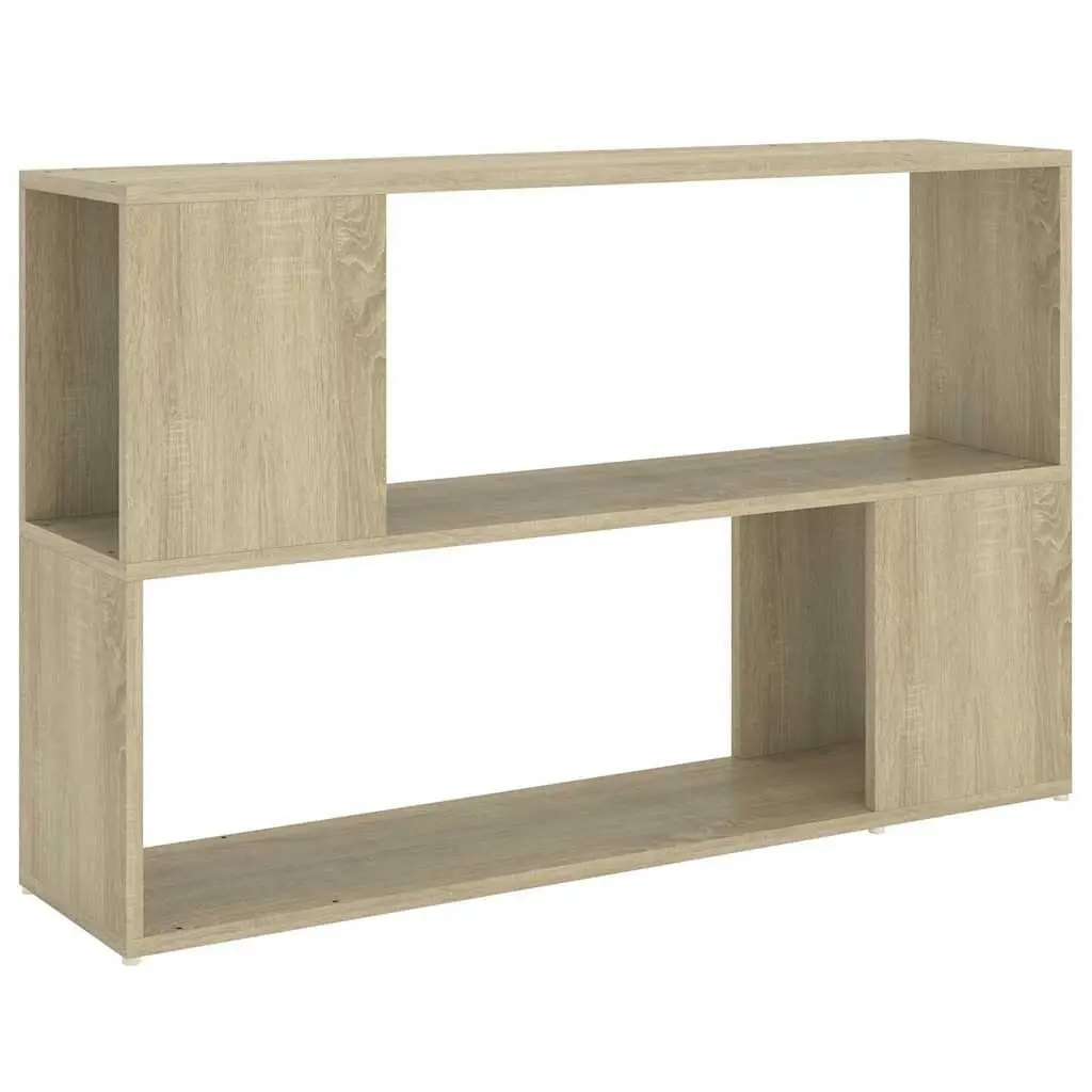Book Cabinet for Home Office or Living Room 100 x 24 x 63 cm Brown Engineered Wood Open Shelving Storage Unit