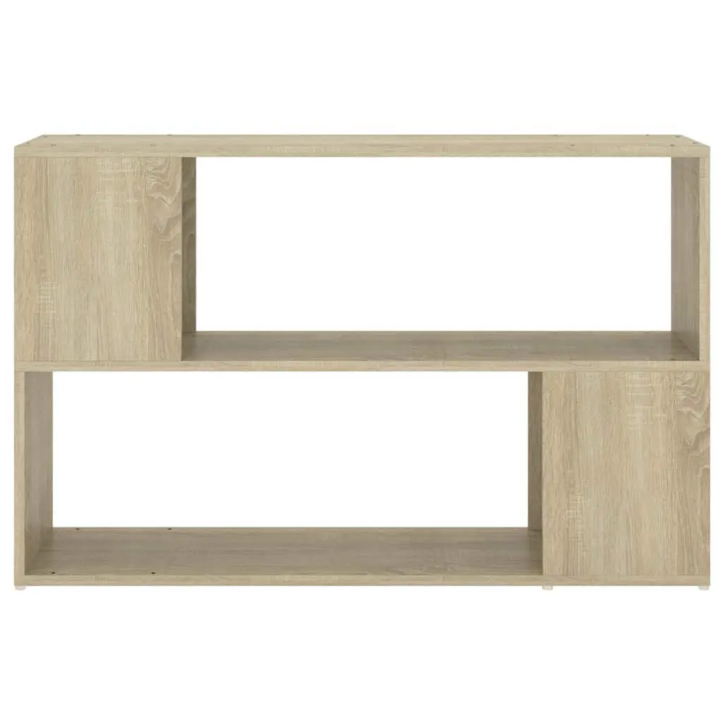 Book Cabinet for Home Office or Living Room 100 x 24 x 63 cm Brown Engineered Wood Open Shelving Storage Unit