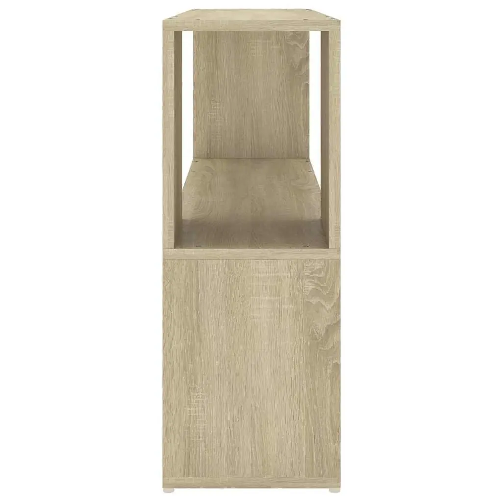 Book Cabinet for Home Office or Living Room 100 x 24 x 63 cm Brown Engineered Wood Open Shelving Storage Unit