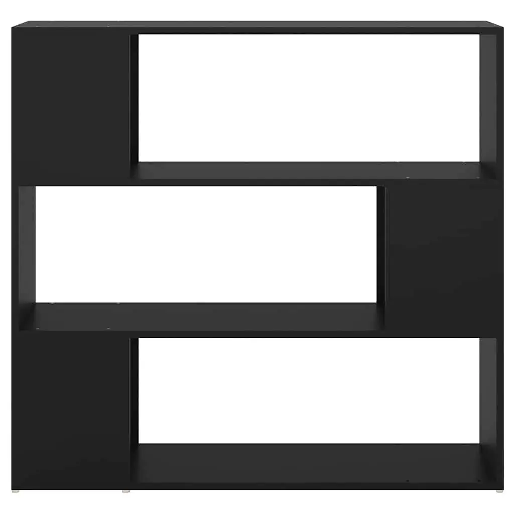 Black Book Cabinet Room Divider Shelving Unit Bookcase Organizer Storage 100L x 24W x 94H cm