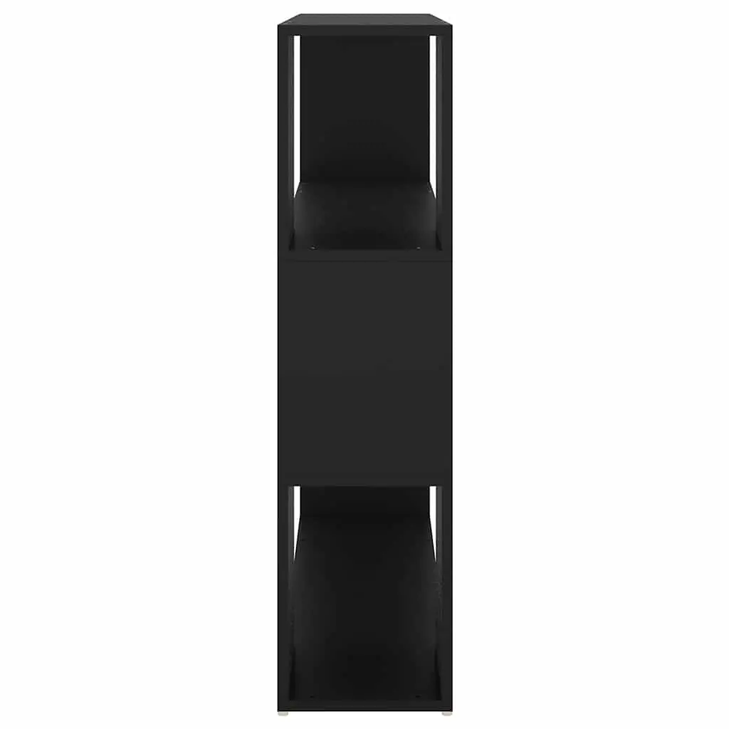 Black Book Cabinet Room Divider Shelving Unit Bookcase Organizer Storage 100L x 24W x 94H cm