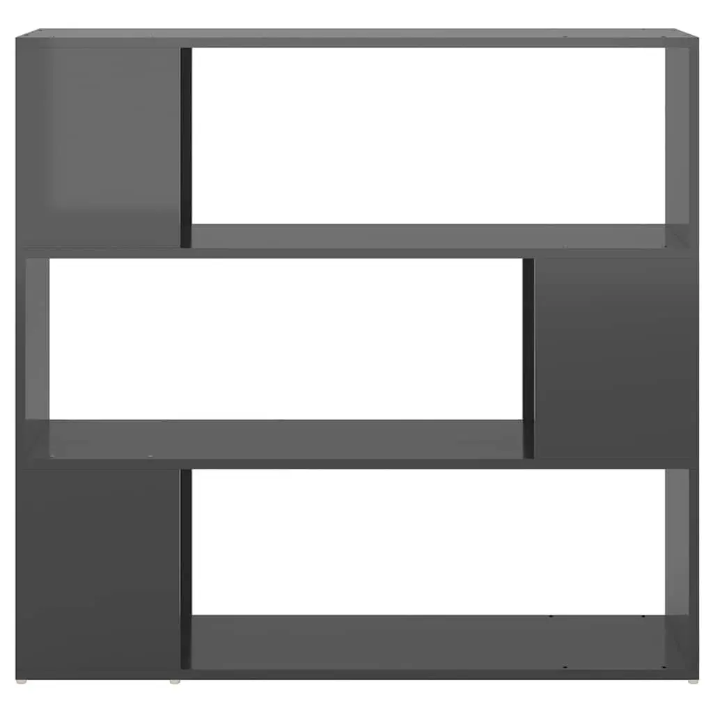 Book Cabinet Room Divider Grey 100x24x94 cm