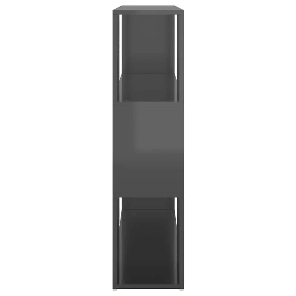 Book Cabinet Room Divider Grey 100x24x94 cm