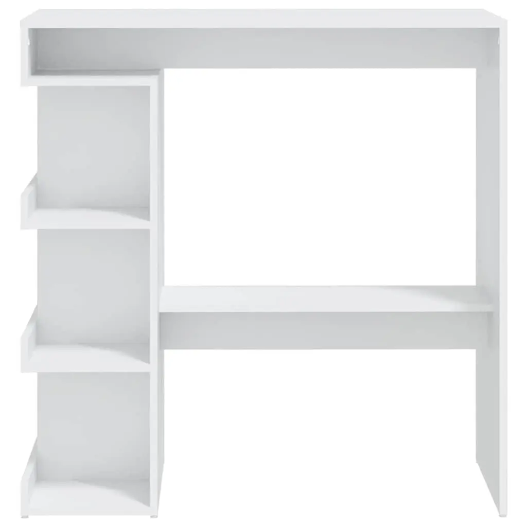 Bar Table for Kitchen Dining White Space-Saving 100 x 50 x 101.5 cm