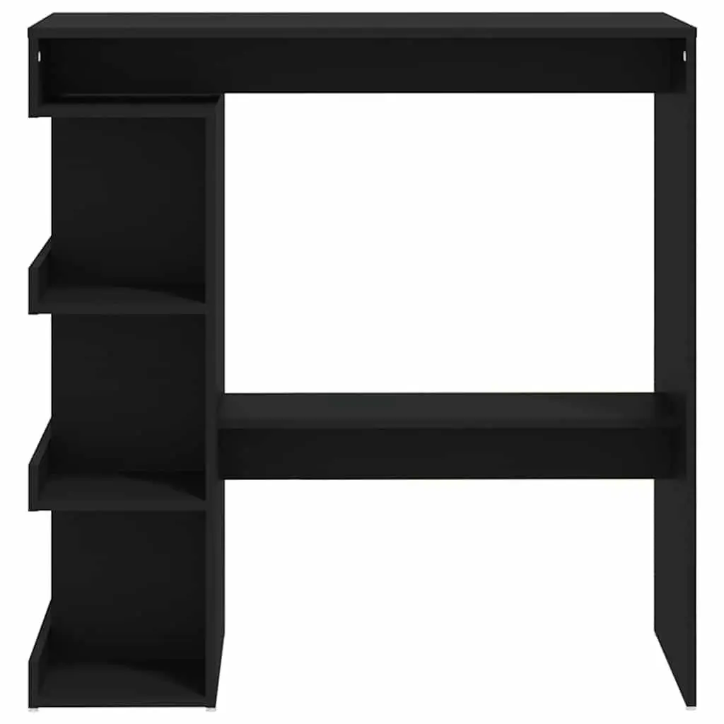 Black Bar Table with Racks