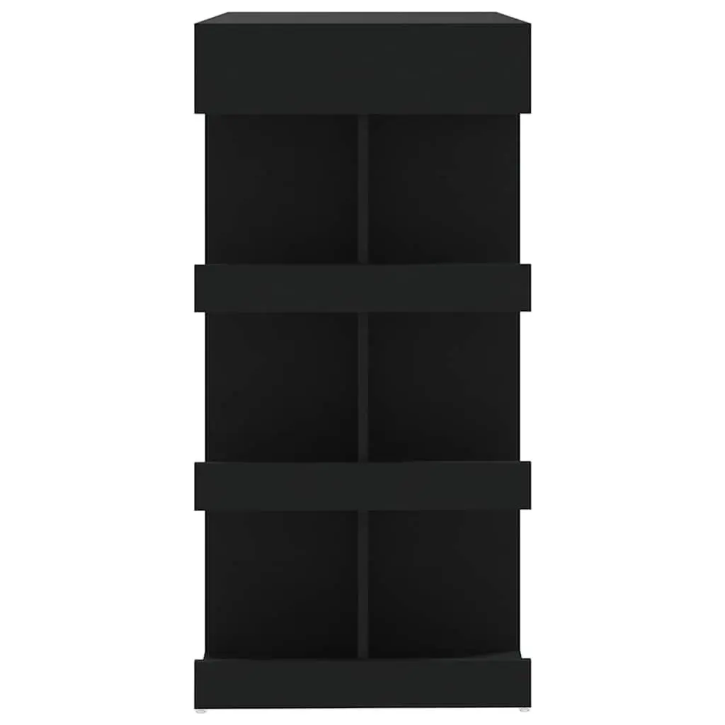 Black Bar Table with Racks
