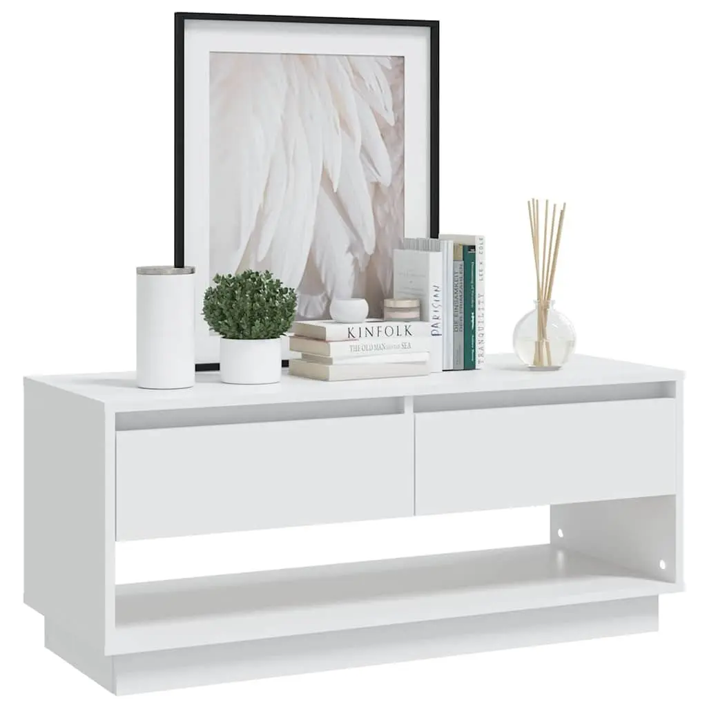 TV Cabinet White Living Room 102 x 41 x 44 cm