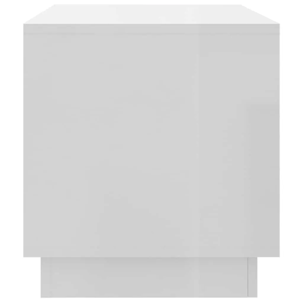 TV Cabinet Living Room White High Gloss Lowboard 102 x 41 x 44 cm