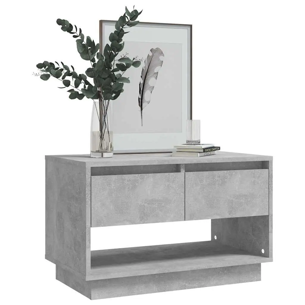 Concrete Grey TV Cabinet with Storage