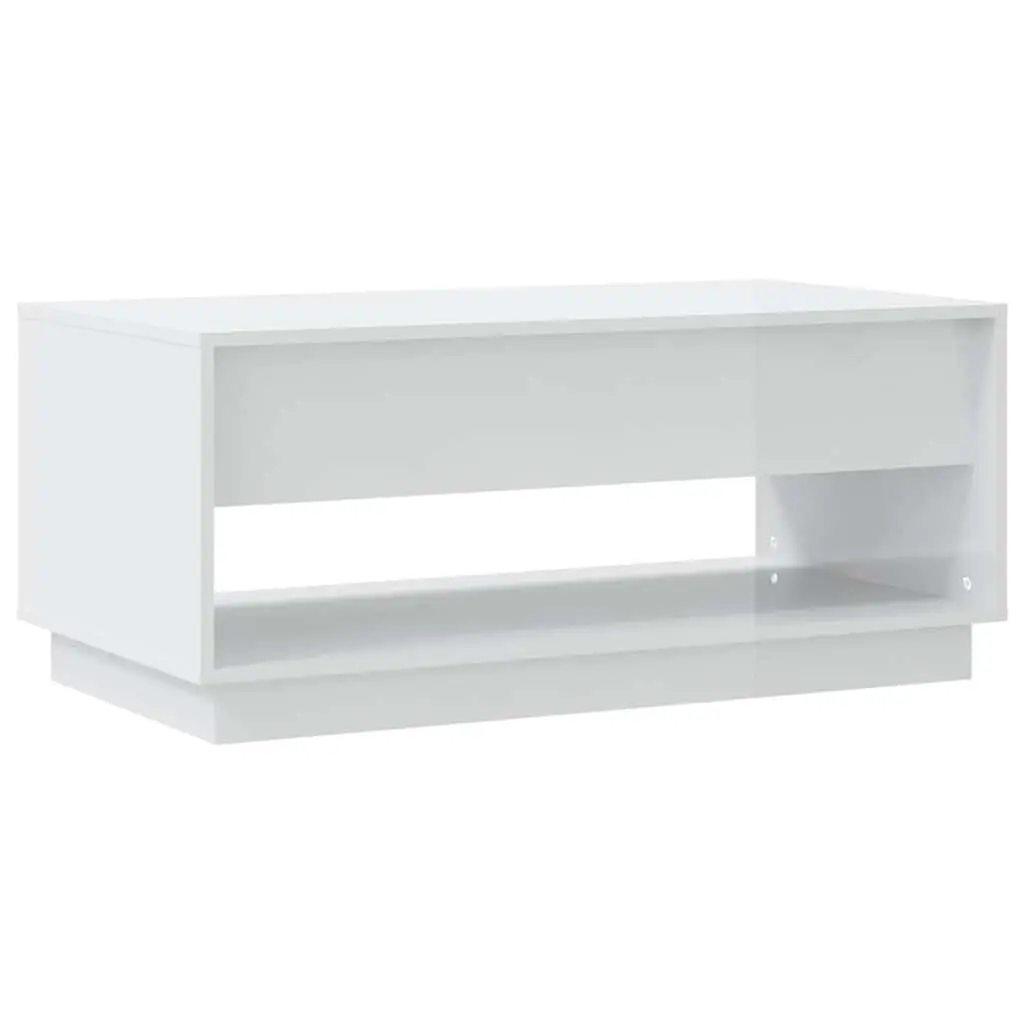 White Coffee Table with Drawers