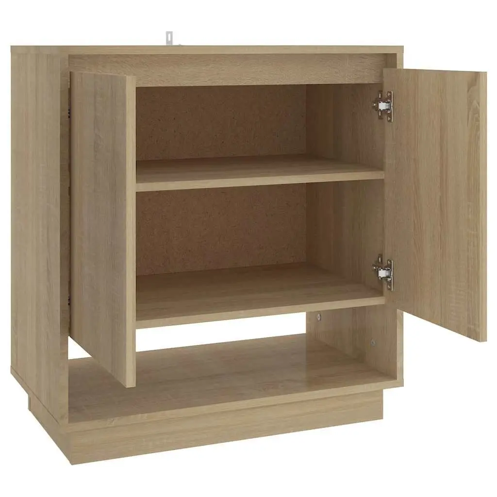 Sideboard Storage Cabinet for Home Brown Engineered Wood 70 x 41 x 75 cm
