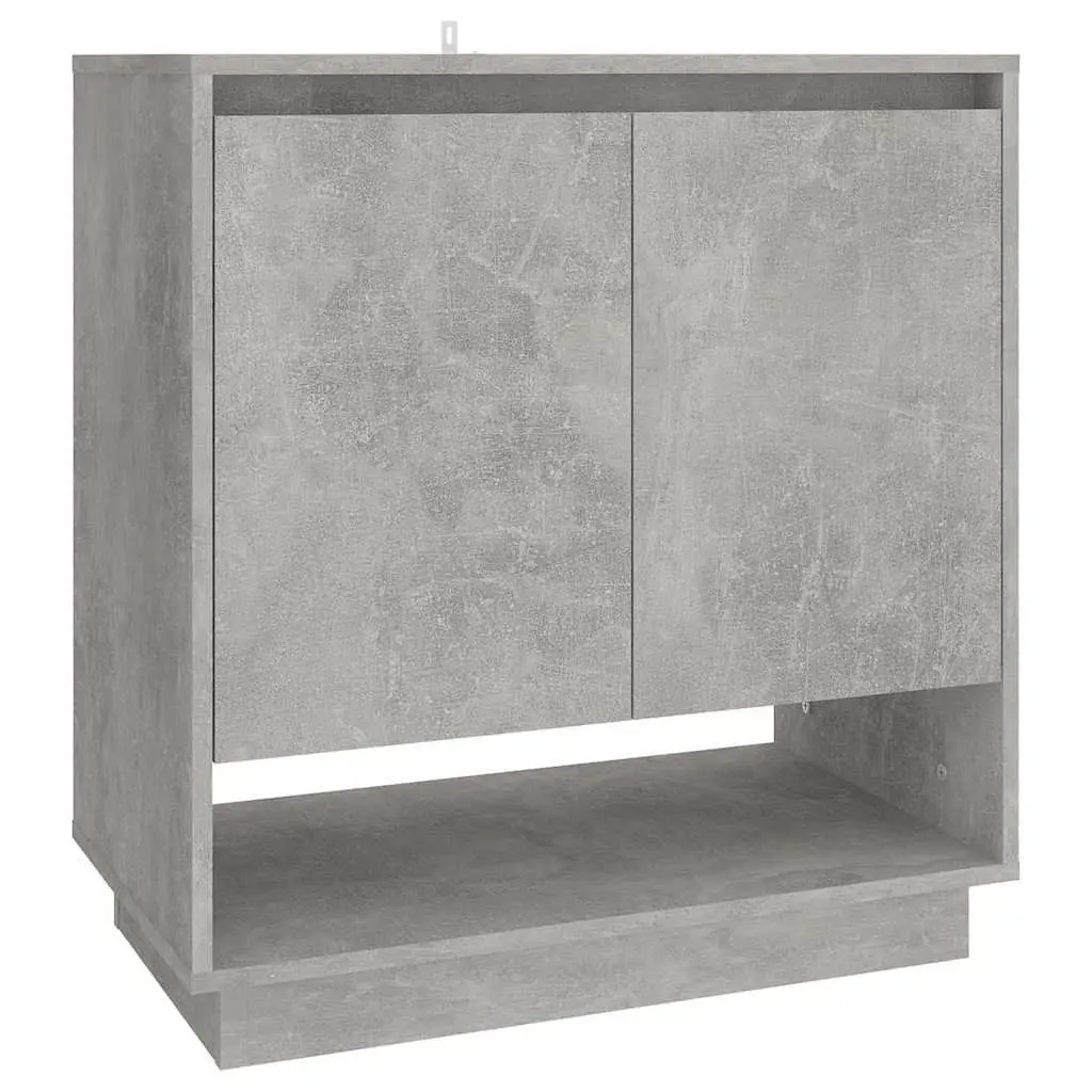 Sideboard Storage Cabinet Grey Engineered Wood Doors Compartments Home Furniture