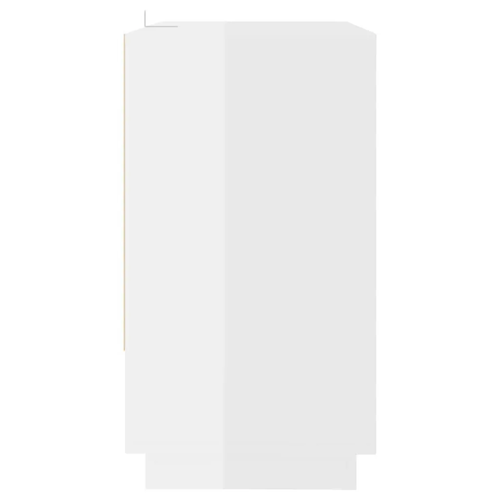 Sideboard High Gloss White Storage Cabinet Doors Compartments Home Furniture