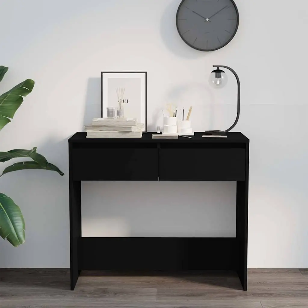 End Table Console Table Black Storage Drawers Hallway Accent Furniture Decor