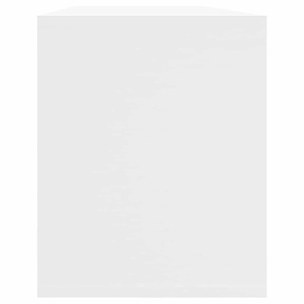 White TV Cabinet with Storage and Shelves