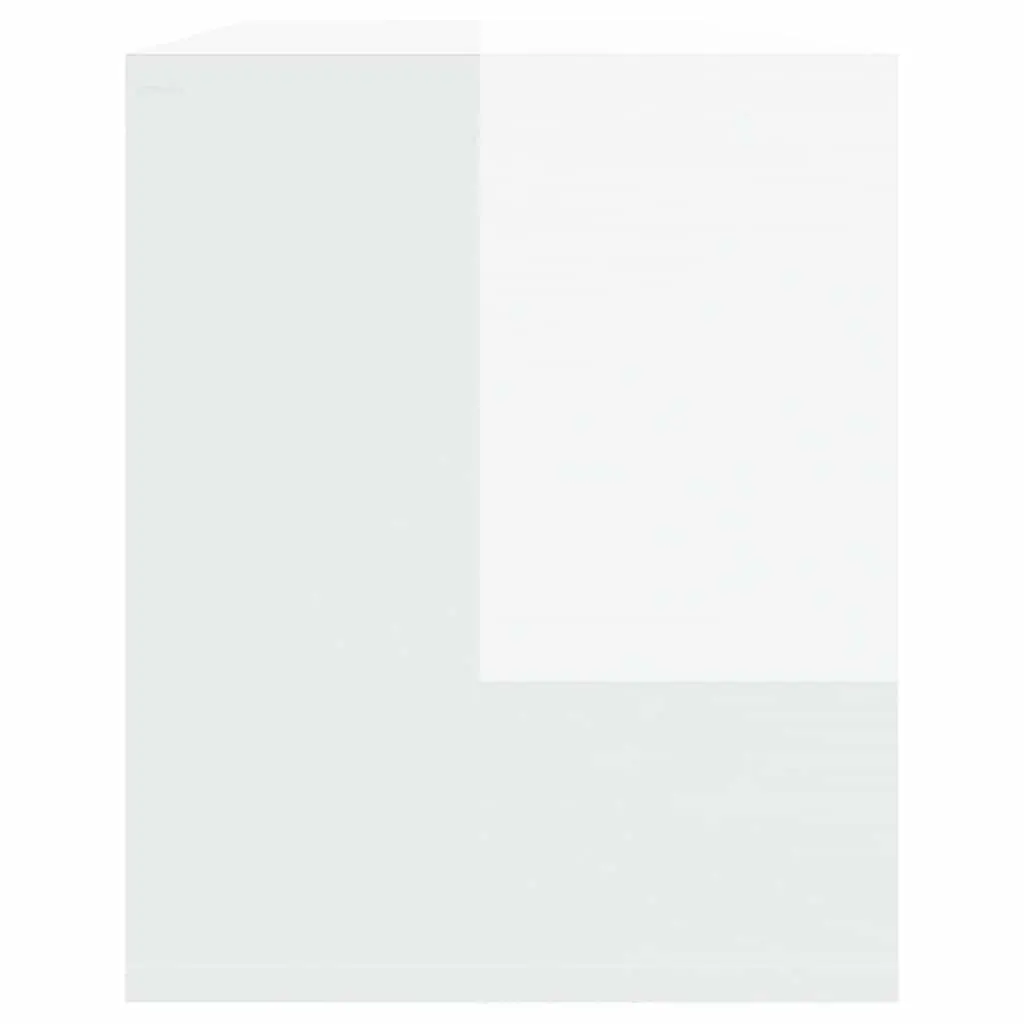 TV Cabinet White High Gloss Living Room 130x35x50cm Storage Lowboard Entertainment Unit
