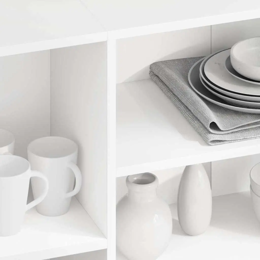 White Engineered Wood Sideboard