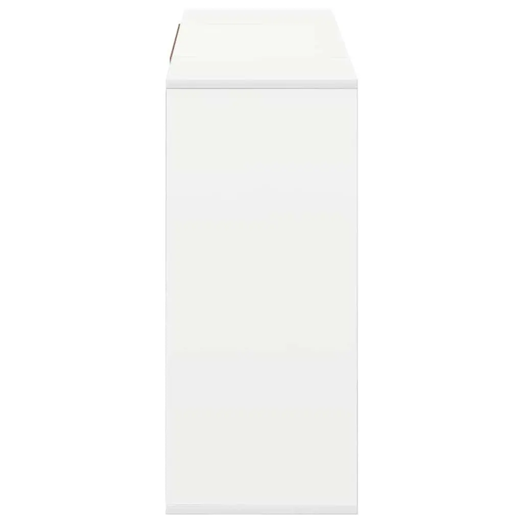 White Engineered Wood Sideboard