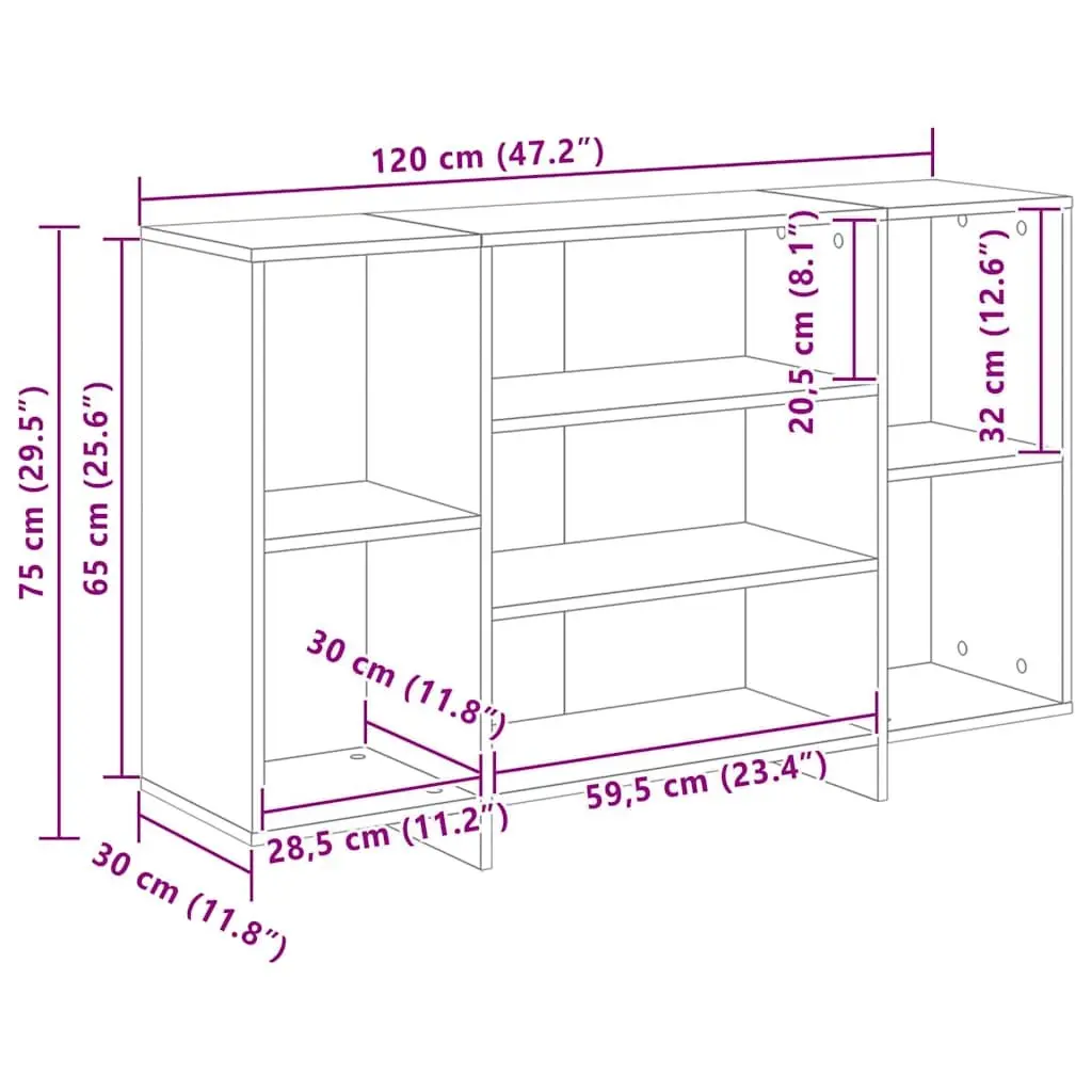 White Engineered Wood Sideboard